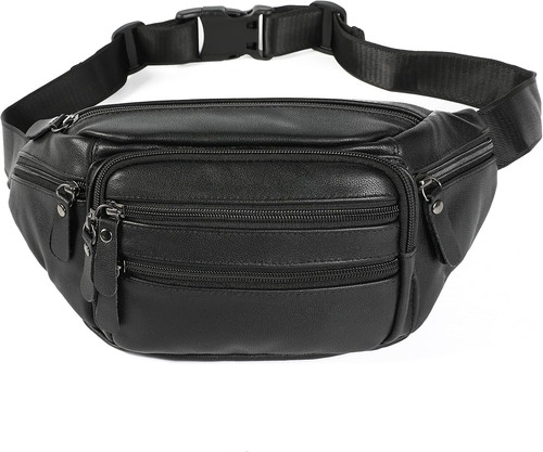 Marsupio pelle nera per - in,
