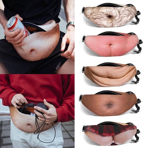 Divertente marsupio peloso