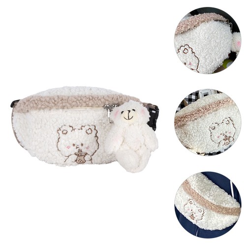 Marsupio bianco modello orso